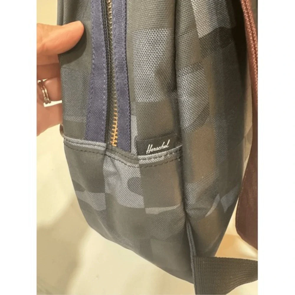 Herschel Nova Mini Backpack Checkerboard Camo Blue Burgundy Small Unisex